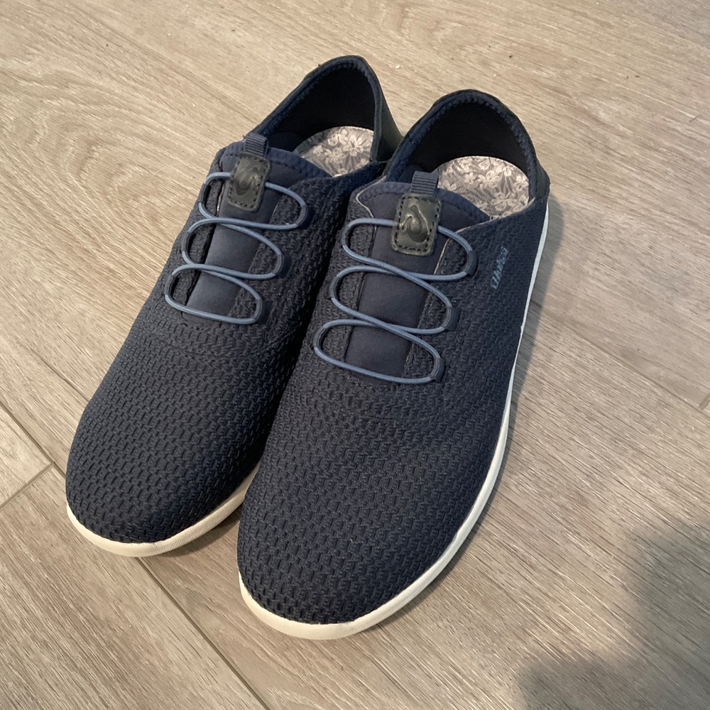 OluKai Sneakers Alapa Li Blue Mesh 2 in One Slip On Slide Size 8